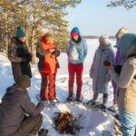 Levi: Snowshoe Survival Experience - Exploring the Snowy Forest of Rautusjarvi