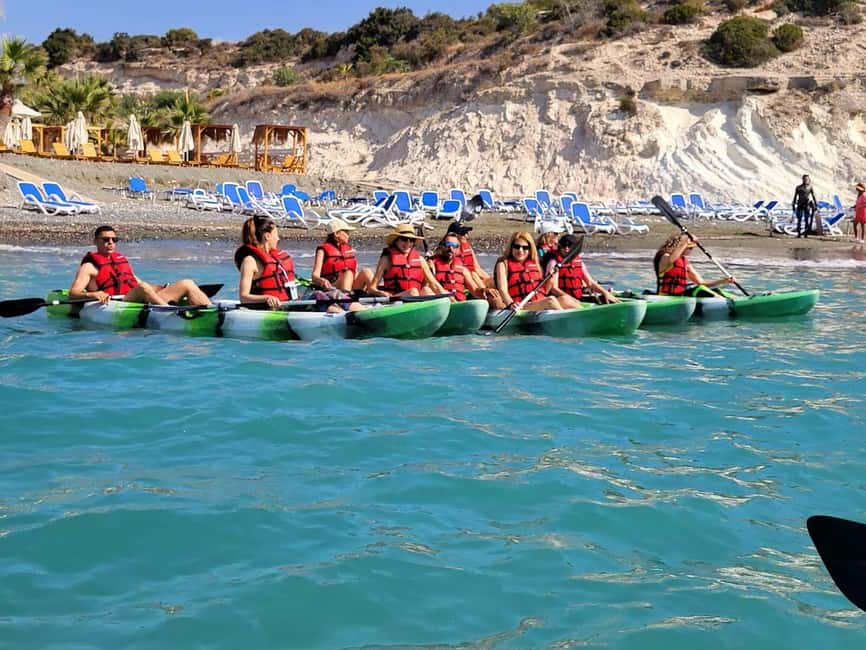 Limassol: Governor's Beach Sea Kayaking Tour with Brunch - Paddle Along the Limestone Cliffs and Discover Akti Kyverniti