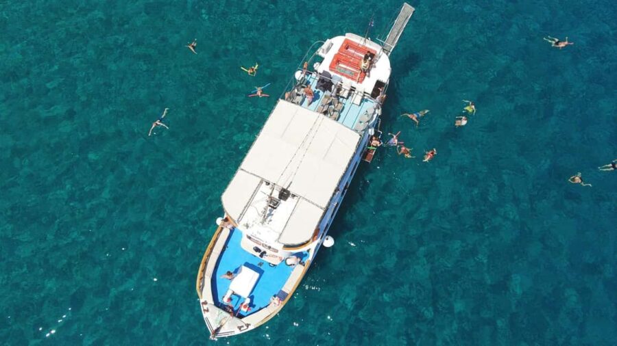 Lindos Day Cruise with Swim Stops from Faliraki & Kalithea - From Faliraki Beach to Lindos Village