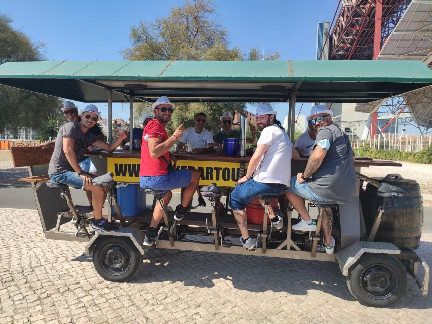 Lisbon: 1-Hour Beer Bike Tour with Draft Beer & Sangria Ride - From the Meeting Point to the Riverside Route