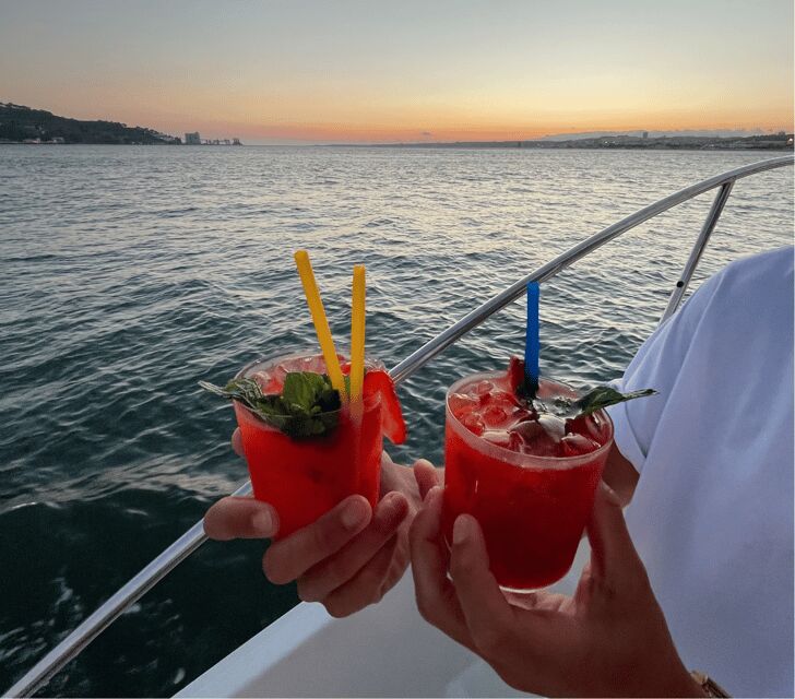 Lisbon: 2h Private Luxury Sunset Cruise with Welcome Drink - The Route and Stops Along the Tagus River