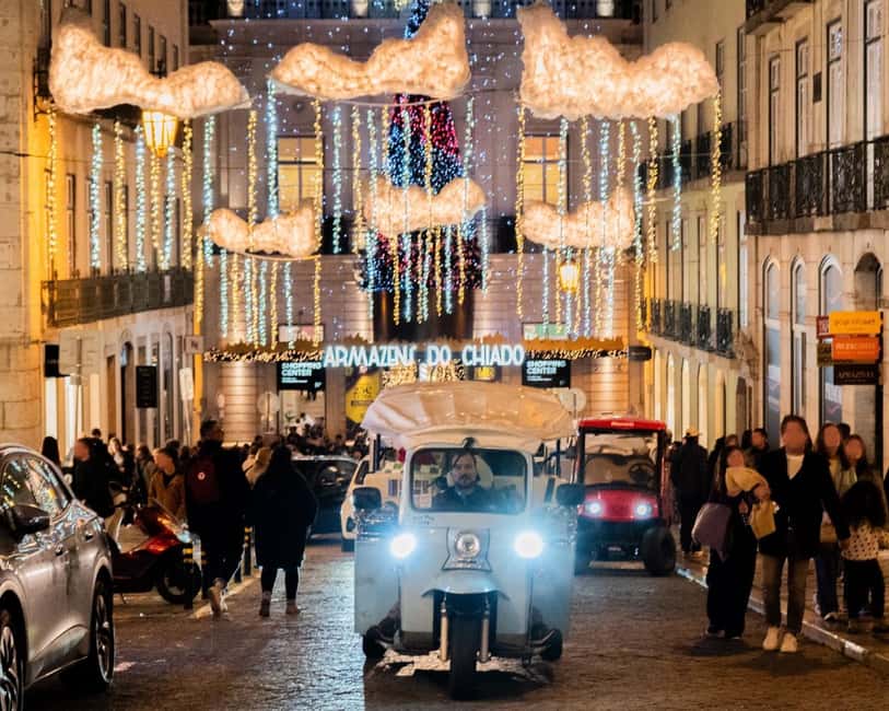 Lisbon: Christmas Lights Tuk-Tuk Tour with Local Guide - Starting Point and Pickup Options in Lisbon