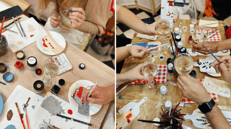 Local Paint and Wine Workshop: A Unique Creative Experience - The Art Supplies and Creative Process