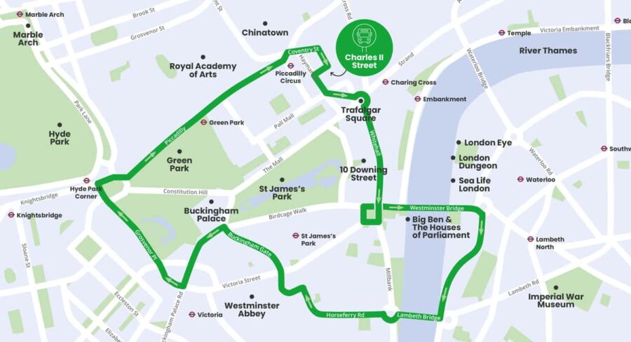 London: Children's Open Top Bus Tour - Starting Point at Royal Opera Arcade