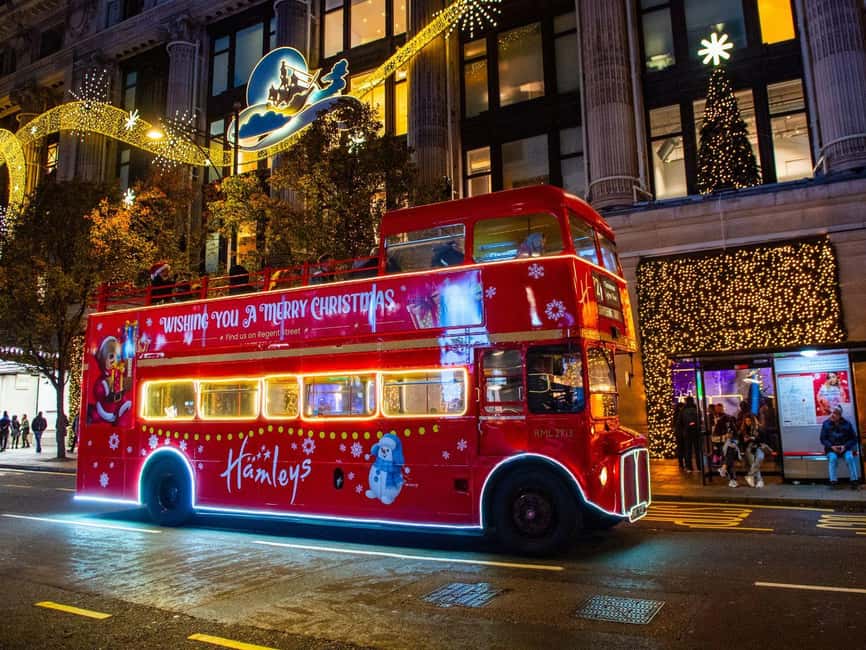 London: Christmas Lights Tour by Vintage Bus - The Route: From Trafalgar Square to Oxford Street and Beyond