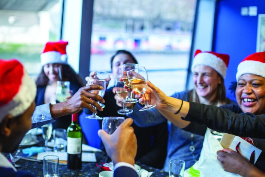 London: Christmas Party Lunch Cruise - The 3-Course Festive Menu