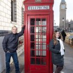 London: Photoshoot at Big Ben, the London Eye, and the red phone booth - Walking Across Westminster Bridge to Big Ben