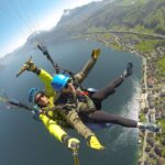 Lucerne: Tandem-Paragliding Flight - The Takeoff from Mountain Niederbauen and Flight Path