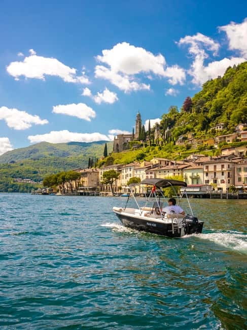 Lugano Lake: All Day Boat Rental - The User-Friendly Boat: No License Needed