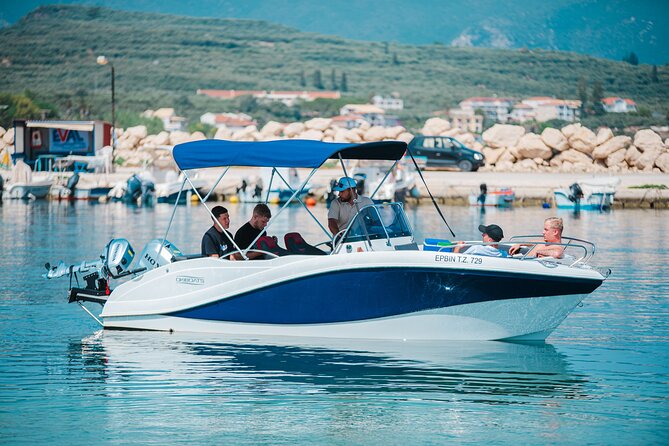 Luxury Speedboat Cruise to Shipwreck and Blue Caves - Starting Point at Meraki Speedboats Harbor in Psarou