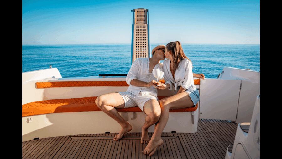 Luxury yacht: Sunset Blue Cave & Panoramic Tour w Wine - Island Hopping to the Green Caves and Hidden Spots