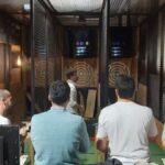 Madrid Center: AXE THROWING - Enjoy Food, Drinks, and Additional Social Activities Upstairs