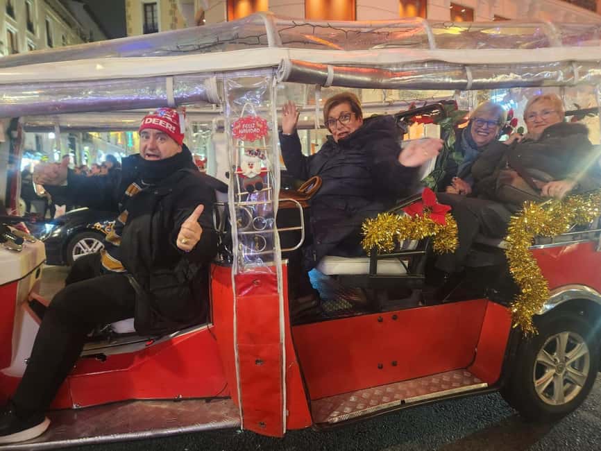 Madrid: Christmas Lights Tour in a Tuk Tuk - Exploring Calle de Alcalás Christmas Motifs