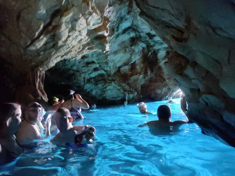 Makarska: 3-island Speedboat Cave & Blue Lagoon Tour - Blue Lagoon: A Watercolor on Zeevo Island