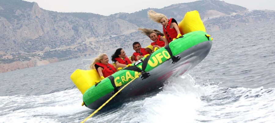 Makarska: Crazy UFO Adrenaline Ride for 6 People MPL Nautika - Starting Point and Meeting Details in Makarska