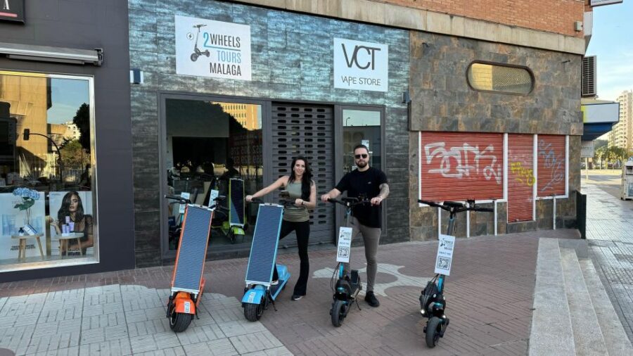 Malaga: Explore Malaga on a Electric Scooter - The Solar-Powered Scooter: An Environmentally Friendly Choice