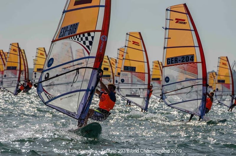 Malaga: Windsurfing lessons in Playa del Palo - The Meeting Point at Plaza Antocio Ciganda in Playa del Palo