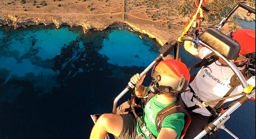 Mallorca: Paramotor Flight - Basic - Mallorcas Coastal Cliffs from the Sky