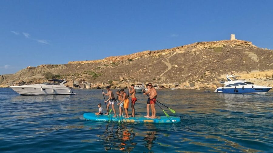 Malta: Guided Giant SUP Tour - Experience the Coastline of Marsaskala on a Giant SUP Tour