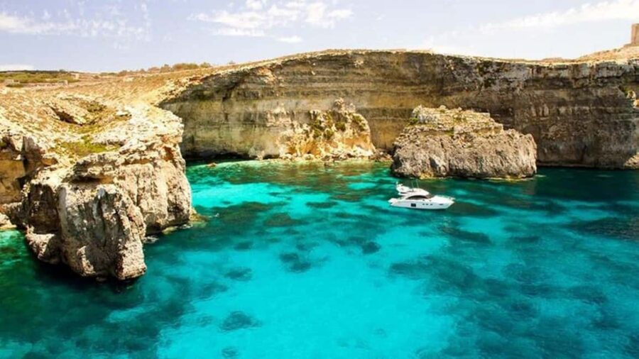 Malta Private Boat: Blue Lagoon, Comino and Sea Caves - The departure point behind the Cirkewwa Kiosk