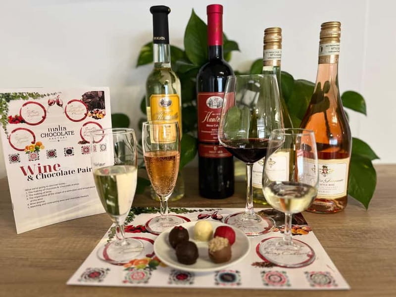 Malta: Wine and Chocolate Pairing Experience - The Meeting Point at Malta Chocolate Factory