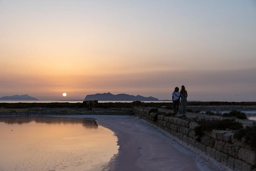 Marsala Wellness on the Isola Lunga Salt Pans with Aperitif - The Wellness Salt Program Inside the Pink Salt Pans
