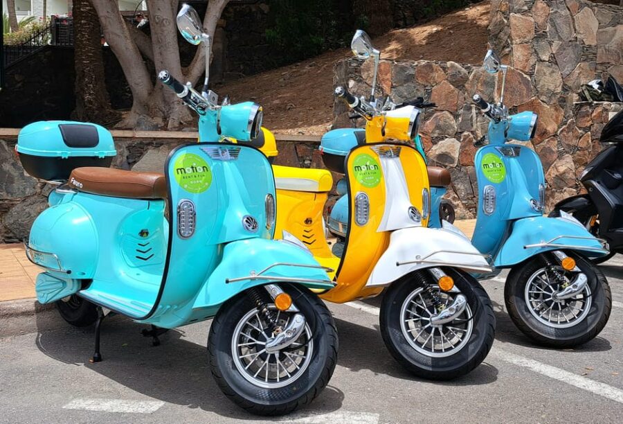 Maspalomas and Las Palmas: electric vintage scooter for rent - How the Scooters Look and Feel