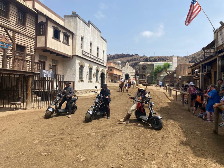 Maspalomas: E-Scooter or E-Bike Tour+Western Town Sioux City - Highlights of Sioux City Western Town and Its Shows