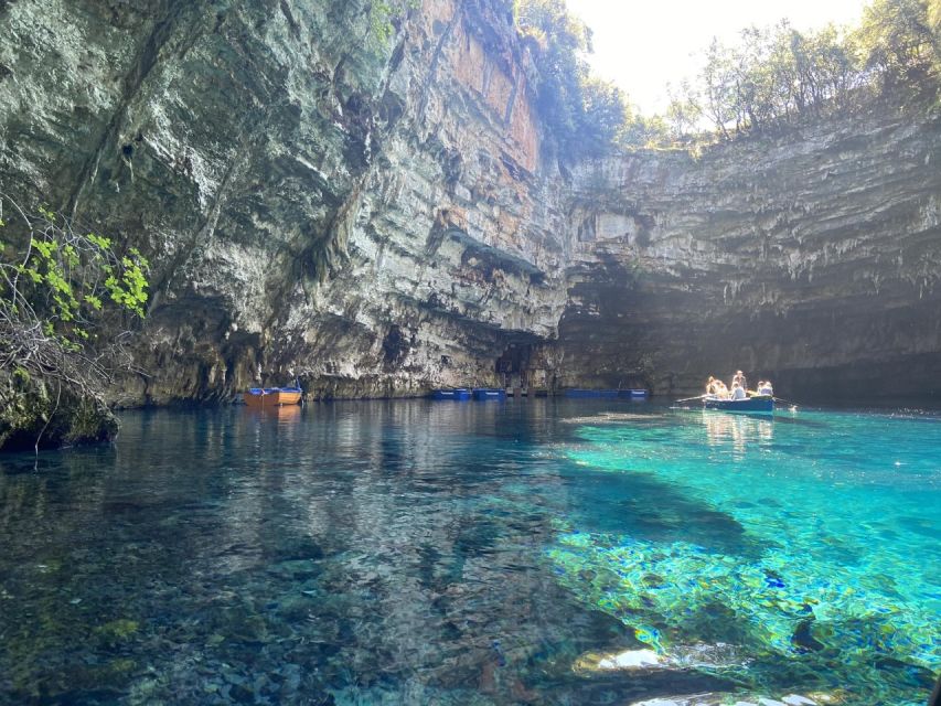 Melissani lake - Myrtos beach swimming - Kefalonia’s Famous Melissani Lake: A Cave of Wonders