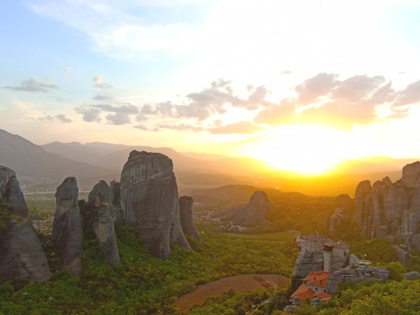 Meteora Sunset with Photos Stops & to the Cave of St. George - Capturing the Best Sunset Photos at Meteora