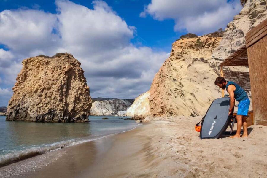 Milos: E-Foil Experience with Instructor - Starting Point at Fyriplaka Beach