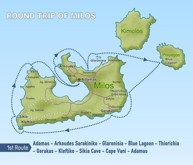 Milos: Full-Day Sailboat Cruise with Food and Open Bar - Setting Off from Milos: Starting Point at Adamas Port