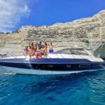 Milos : Kleftiko Half Day Semi Private Power Yacht Cruise - Starting Point at Adamas Port for a Smooth Departure