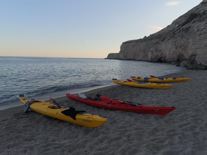Milos: Romantic Semi Private Sunset Kayaking Tours - Starting Point at Alogomandra Beach
