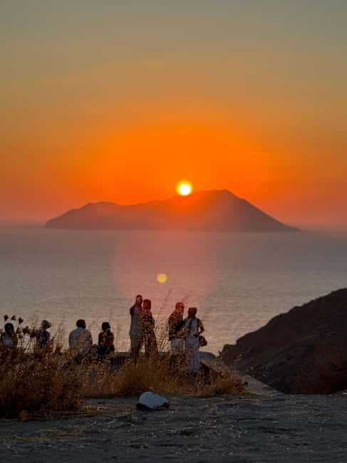Milos: Sunset Tour with Swim, Ancient Theater, and Tasting - Exploring the Ancient Marble Theater with Panoramic Views
