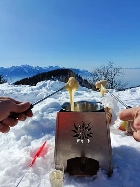 Montreux: Snowshoe Trek with Fondue and Wine - Trekking Through Snowy Forests and Sunny Ridges