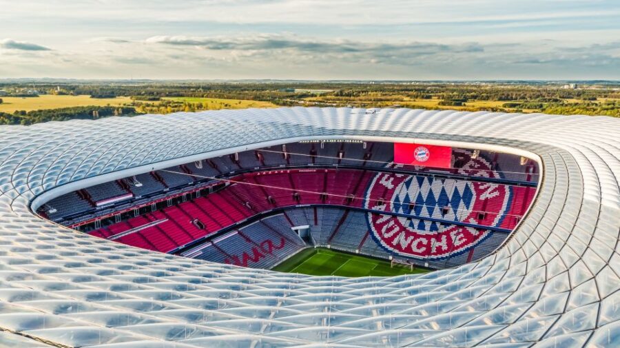 Munich: City Bus Tour & FC Bayern Munich Allianz Arena Tour - Walking Through the Allianz Arena Exterior