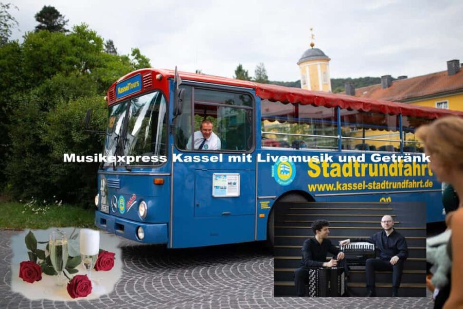 Music Express Kassel: Bus tour with live accordion, narration & drinks - Visiting Kassel’s Historic Music Venues: The Orangery and Wilhelmshöhe