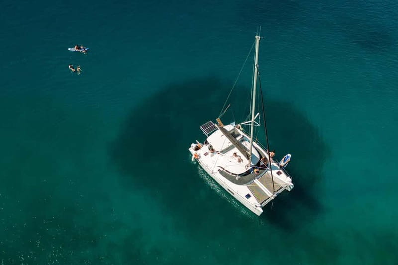 Nafplio: Catamaran Cruise with Meal and Drinks - From Nafplio Port to the Daskaleio Cave