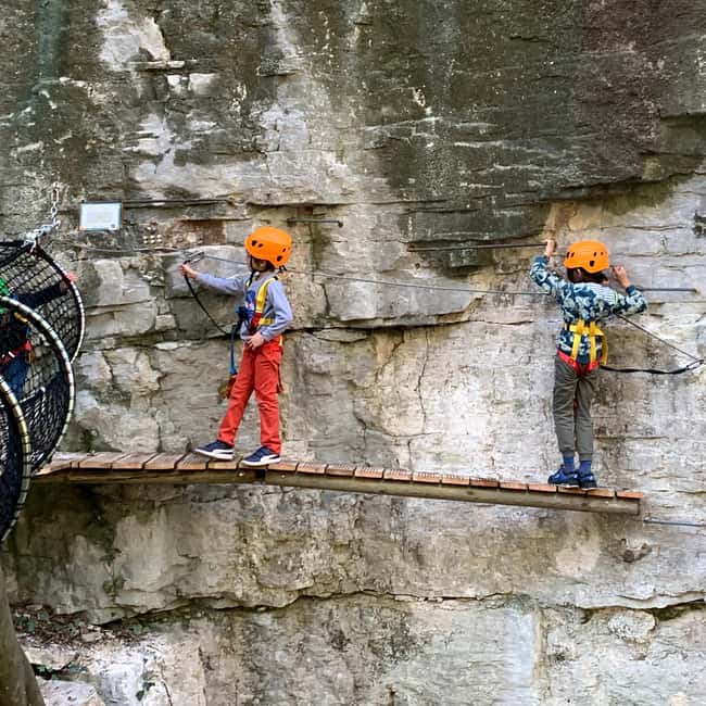 Nice: Discovery tree climbing for children in a natural setting - The Orange "Oséfun" Course: For More Experienced Young Climbers