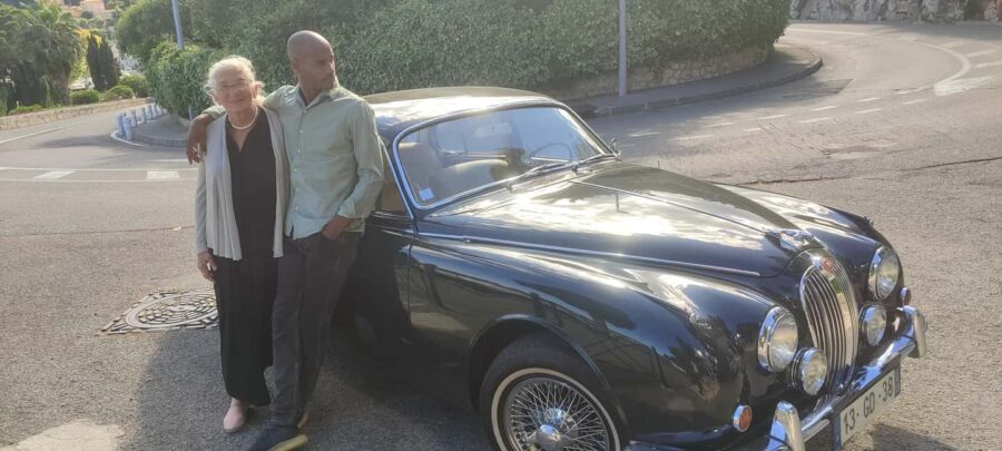 Nice: French Riviera Trip in a Vintage Jaguar MK2 - The Starting Point: Les Négociants in Nice
