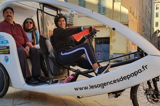 Nice: Visit of Nice by electrically assisted bike taxi 1 hour. - Exploring Iconic Landmarks and Cultural hot spots