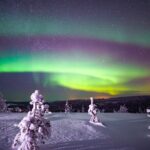 Night Snowshoeing Adventure under the Northern Lights - The Magic of Northern Lights Viewing