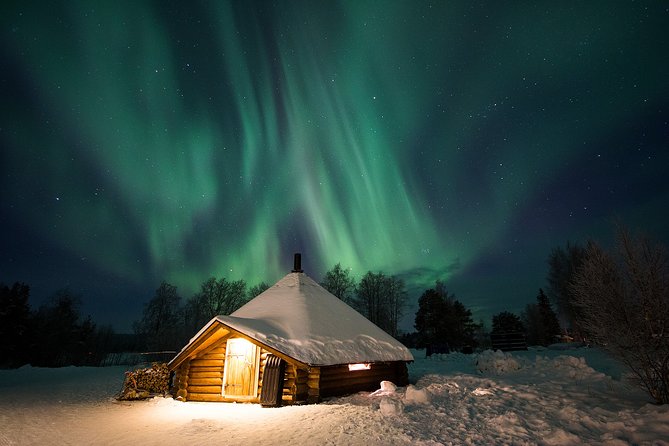 Northern Light Safari by Snowmobiles From Levi - Snowmobile Route and Scenic Terrain