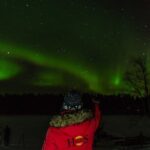 Northern Lights Hunting in Lappish old cottage - The Unique Setting of the Lappish Cottage and Lake View