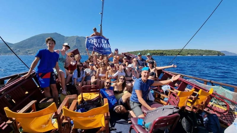 Nydri: Sailing Through History. Daily Cruise with Beach BBQ - Exploring the Papanikolis Marine Cave