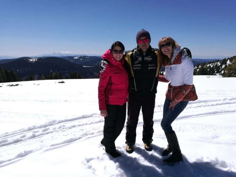 One-Day Hiking with Snowshoes on Vitosha - The Ascent to Kamen Del and the Dense Vegetation