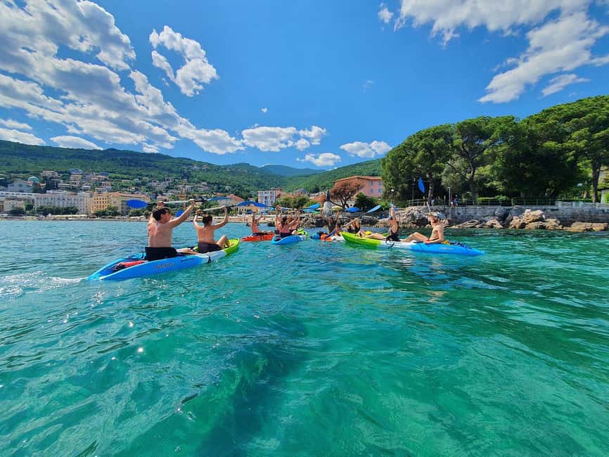 Opatija: Explore kayak adventure - Begin at Slatina Beach: Safety and Equipment Introduction