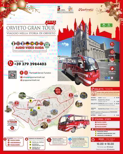 Orvieto: Christmas City Bus Tour - Starting at Piazza Cahen or Piazza Duomo for a Festive Welcome