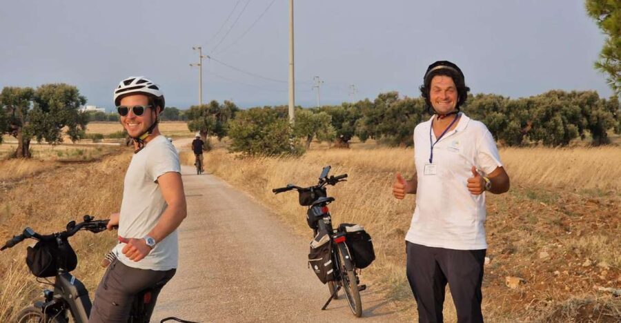Ostuni e-bike tour. The olive trees and a local oil mill - Starting Point at Cooperativa LAgricola Montalbanese